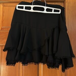Layered Black Skirt